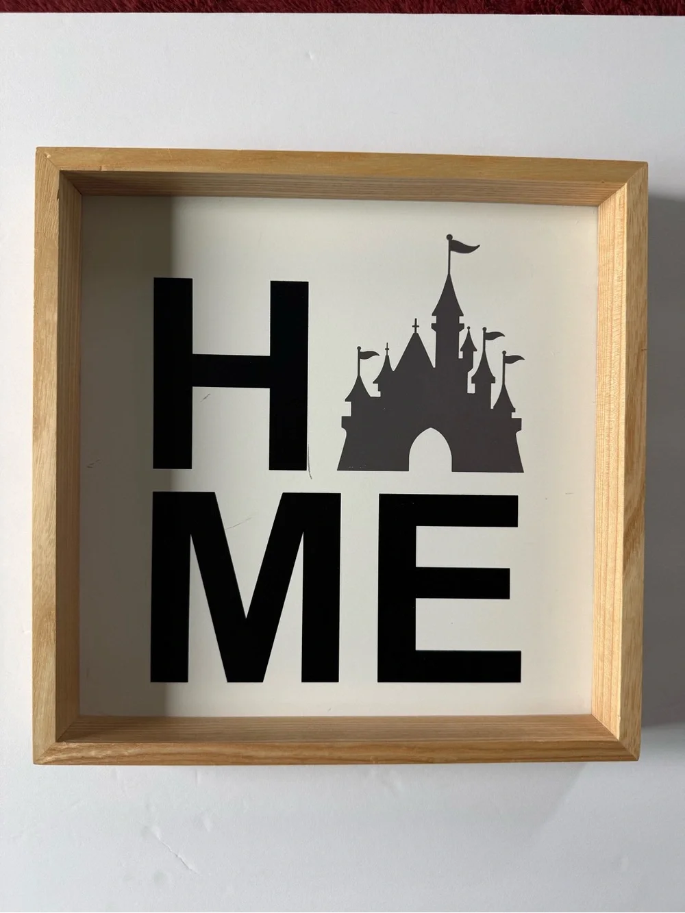 Disney HOME Castle Wall Art - Black and Natural Wood
